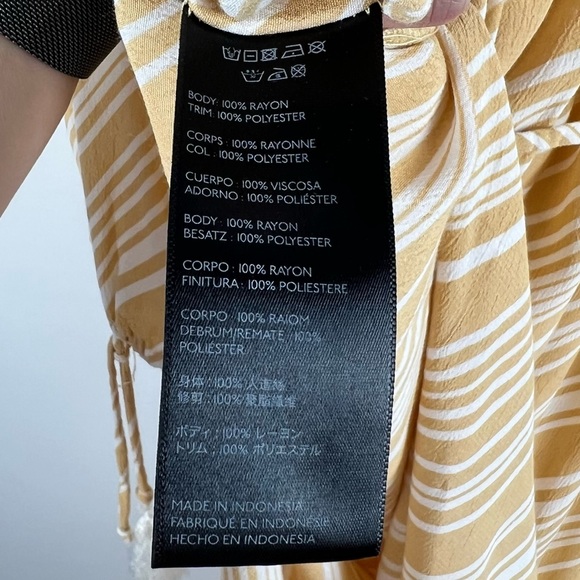 Faithful The Brand Yellow Striped Long Dress Size XS - Picture 12 of 13